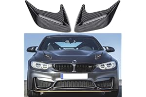 ‎GKKBUFF Shark Universal Vent Car Hood Shovel Air Vent Mudguard Universal Exterior Hood Air Vent Fender Fit Carbon Fiber Exterior Glossy Trim Cars
