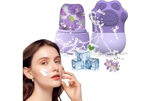 ZEPIQOR Rodillo Facial De Hielo,Ice Roller Rodillo de Cara de Hielo de Silicona para Aliviar Ojos Hinchados Ayuda a Reducir Los Poros Aliviar el Dolor masaje Refrescarse en Verano