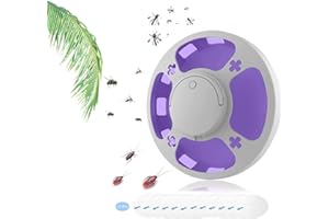 HENESE Lampada elettrica antizanzare con luce per casa, giardino, interni, cucina, soggiorno, zanzare, mosche, tarme