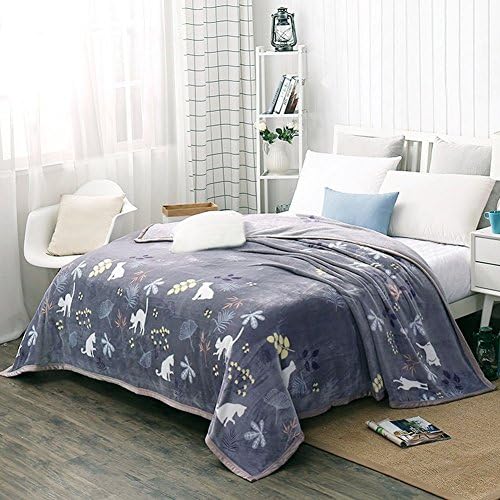ShineMoon All Season Bedding Accessory Fuzzy Fleece Thermal Blanket Sheets Lightweight Sofa Covers 200x230cm, Cats Pattern
