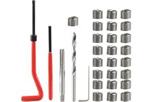 Bestgle Gewinde Reparatur Set m6 30 stück Gewinde Reparatur Satz handwerkzeug metrisches kompatibel innen drahteinsatz kit helicoil gewindehülse Werkzeug kit für die autoreparatur