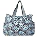 Bebamour Original Floral Designer Diaper Tote Bags Nappy Changing Bag (Blue)