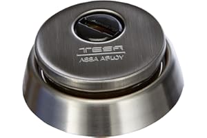 TESA ASSA ABLOY TESA Escudo de seguridad, acero inoxidable, núcleo con 2 placas de acero laminado de 2 mm, protector de cañuto carbonitrurado, contraplaca 4 mm, tornillos bonificados, para cerraduras de embutir
