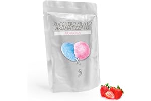 Semar Zucchero aromatizzato - Fragola - per Zucchero Filato da 500 g (Rosa)