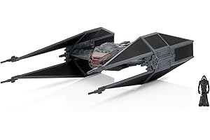 Jazwares Star Wars Micro Galaxy Squadron TIE Schalldämpfer – 12,7 cm Fahrzeug mit 2,5 cm Mikro-Figuren-Zubehör