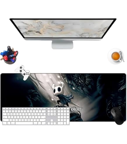 Hollow Knight : Tapis De Souris Silksong, XL Noir Et Blanc