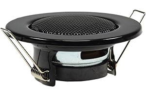 CHILITEC G?o?nik do zabudowy na ?cianie i suficie mini g?o?nik przód 8 cm monta? 6 cm reflektor LED wygl?d klamer Monntage podtynkowy 12 W czarny