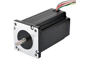 STEPPERONLINE Moteur pas-à-pas Nema 24 à double baie Uni/Bipolaire 1,8 deg 4 Nm 4 A 60 x 100 mm 8 fils pour imprimante 3D/fraiseuse CNC