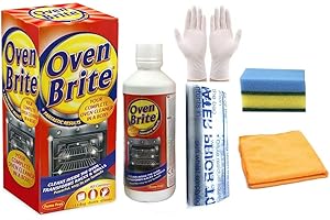 ZOPPER Oven Brite Cleaner Kit | Complete Oven Cleaning Kit with | 1 x 500ml Bottle, Bags, and Gloves | 1 x Ultra Absorbent Cloth | 2 x Sponge | For domestic ovens and BBQ