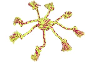 Trixie Denta Fun Jouet Corde pour chien avec balle tissée en, 44 x 7 cm, modèle aléatoire