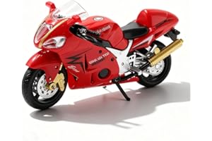 JhavexToy Moto Jouet 1:18 Jouets Moto en Alliage Créative Mini Simulation Motos Moderne Décorations Motos Décoration de Cadeaux de Vacances pour Garçons et Filles - Rouge