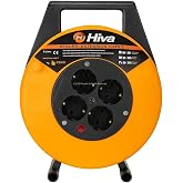 Proalet Makaralı Seyyar Kablo, 3x1,5 mm&sup2;, Dayanıklı Uzatma Kablosu, D&ouml;rtl&uuml; Prizli, Elektrik Kablosu, İ&ccedil; Mekan, Dış Mekan Kull