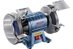 Bosch Professional Smerigliatrice da Banco Gbg 60-20 (Motore da 600 Watt, Ø200 Mm, Incl. 2 Mole Ø200 Mm Grana Normale)