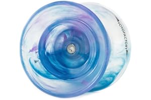 YOYO FACTORY YoyoFactory Flight Offstring Yo-Yo con Cuscinetto a Sfere e Corda - Blu (Gioco Yoyo Moderno, Construcción Sólida, 4A / Offstring, Freestyle Yoyoing Tricks, Corda e Istruzioni Incluse)