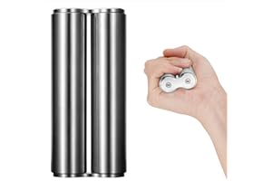 LOQATIDIS Wysokiej jakości zabawki Fidget dla dorosłych, Hand Roller, pomaga złagodzić stres, niepokój, napięcie | sprzyja skupieniu | rozmiar kieszonkowy (srebrny)