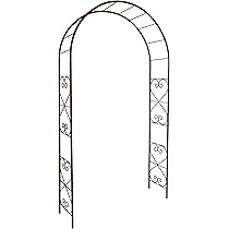 Arco Per Piante Rampicanti In Metallo - Struttura In Ferro Anticato 180x50x250 Cm Per Giardino - Foto 4
