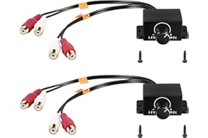 Liseng 2 Pezzi Lc-1 - Controllo Volume, Convertitore Audio Gain, Colore Nero