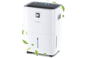 ARIBIO 30L/Day Dehumidifiers for Home, Dehumidifiers with Digital Display & Humidity Control, Laundry Dry, 4L Water Tank & Drainage Hose for Damp & Condensation, 24H Timer for Home/Basement/Office/Large Room