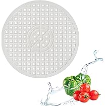 Tapis De Drainage Pour évier Rond – Grille De Séchage Vaisselle, Caoutchouc, Anti-glissement, Facile à Nettoyer