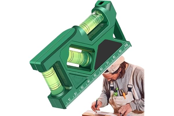 Serplex Magnetic Leveler Level Tool with 3 Bubble Vials & Etched Scale for Horizontal, Vertical, and 45° Angles, Portable Leveling Tool for Construction, HVAC Installation