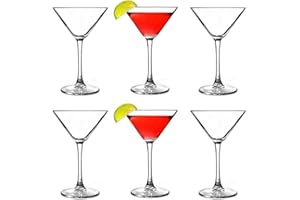 Pasabahce Martini 44698 - Juego de 6 copas de cóctel para Martini