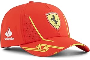 PUMA Scuderia Ferrari Kids 2024 Carlos Sainz Cap Burnt Red One Size Fits Most