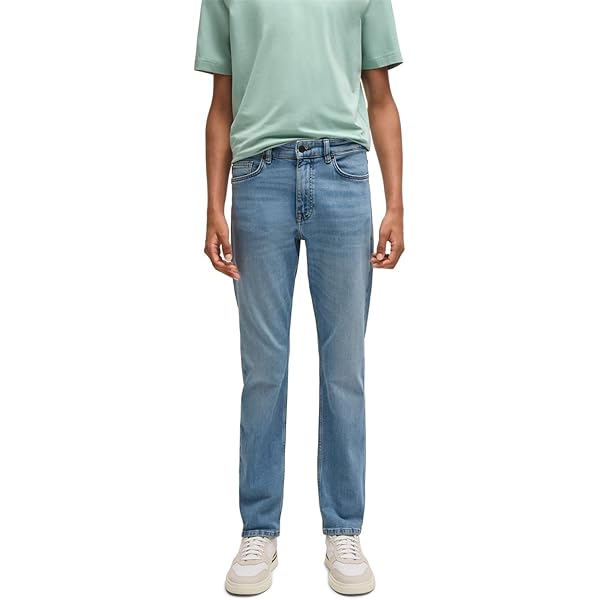 BOSS Delaware Shorts Uomo 10269809 - Jeans Pantaloncini In Denim 98% Cotone, 2% Elastan - Blu
