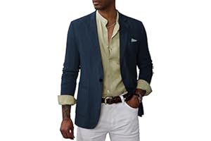 PJ PAUL JONES Herren Leinen Blazer Regular Fit Sakko Sportlich Leichte Freizeit Anzugjacke