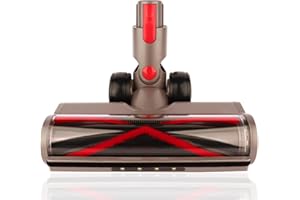 AINUO Entraînement Direct Tête de Moteur Tête de Nettoyage Brosse Turbine Outil de Plancher Compatible avec l'aspirateur Dyson V7 V8 V10 V11 V15 pour Les Tapis, Les Carreaux et Les planchers