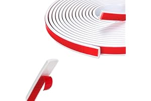 WOLAIYE Bordo flessibile per modanatura delle piastrelle, striscia di modanatura per parete, soffitto, armadio, controsoffitto, bordi e angoli del pavimento, bianco