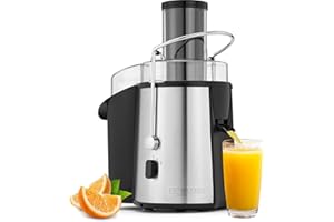 BOMANN AE1917CB - Spremiagrumi professionale - 1000 Watt - Capacità serbatoio: 2 Litri - Camino di riempimento extra-large - Nero/Argento