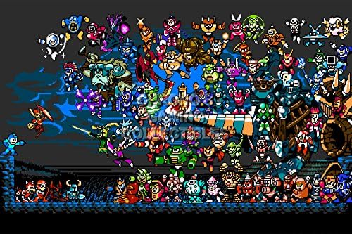 CGC Huge Poster GLOSSY FINISH - Megaman and Shovel Knight - PS3 PS4 XBOX 360 ONE Nintendo 3DS WII U - SHK002 (24" x 36" (61cm x 91.5cm))