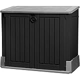 Keter Mülltonnenbox Store it Out Midi, Schwarz, 845L