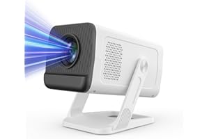 EFFIGLOW Mini Projector with WIFI 6 and Bluetooth, Native 720P HD Supports 4K 1080P, Portable Projector with Auto Keystone, Movie Projector for Laptop, PC, Smartphone.