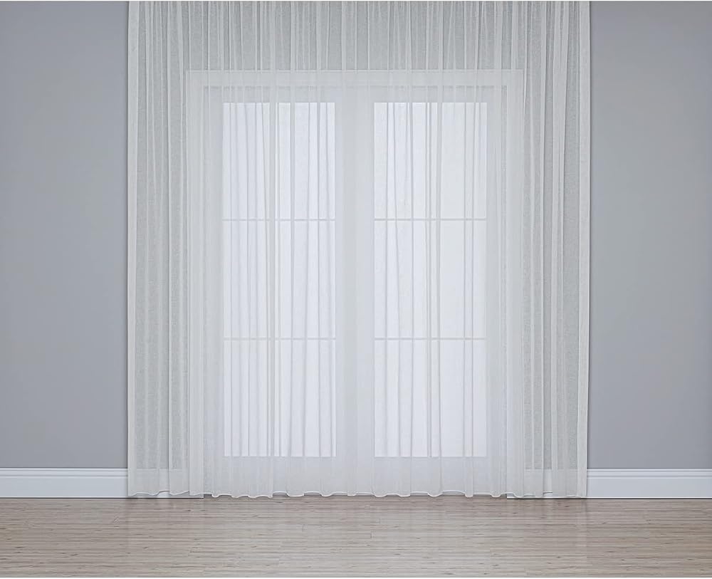 Gauze Fabric Design Folded KETEN PLUS EKRU Tül Perde 200 x 260 - Sık Pile (1 x 3)