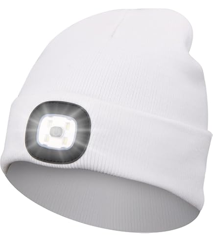 Bonnet Beanie Avec Lampe Frontale LED Et Bluetooth - Bonnet