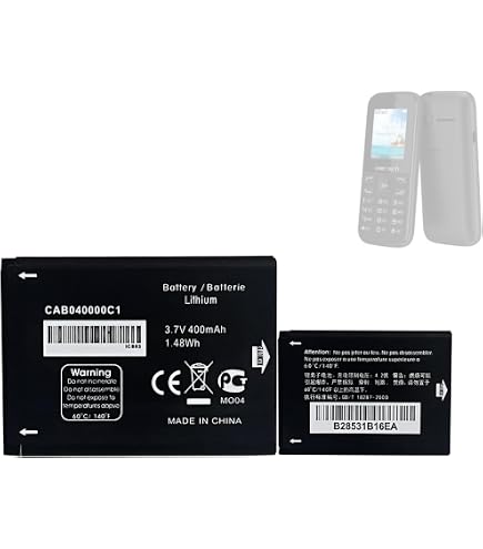 Vhbw Batteria Compatibile Con Alcatel OneTouch 1013X 1035d 1046d Smartphone Cellulare 400mah 3 7v Li Ion 84249245