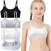 YUFFQOPC 4er Bustier Mädchen BH Mädchen Sport BHS Teens ...