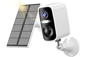 BYTELINK Cámaras de Seguridad solares inalámbricas para Exteriores, cámaras WiFi de 2K y 4 MP alimentadas por batería para vigilancia del hogar, detección de Movimiento PIR, Resistente al Agua