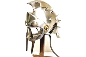 Nautical Replica Hub Casco Gladiator Maximus + forro y correa para la barbilla (soporte de exhibición gratis)