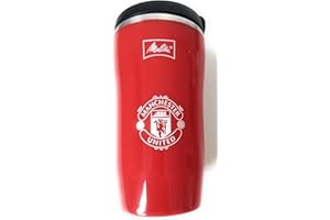 Melitta Red Thermal Travel Mug 250 ML with Manchester United Crest Logo in a Gift Box
