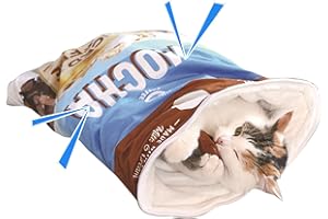 KMQRDZi Sac de couchage pour chat - Sac de couchage auto-chauffant pour chat et petit chien - Sac de couchage pour chat - Litière pour chat - Chaleur - Grain de café