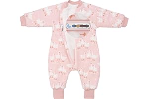 SIMYJOY Baby Sleeping Bag with Legs 2.5 Tog Toddler Sleep Sack with Feet & Arms Long Sleeves Sleepsuit 1-3 Years