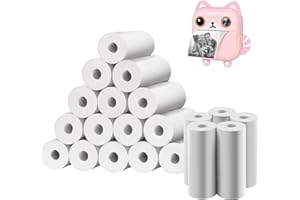 Ainiv 20 Rollos Papel térmico, 57mm*22mm Papel Térmico para Cámaras Instantáneas, Papel Impresora para Cámara Portátil de Impresión Instantánea para Niños, Papel Impresora Termica