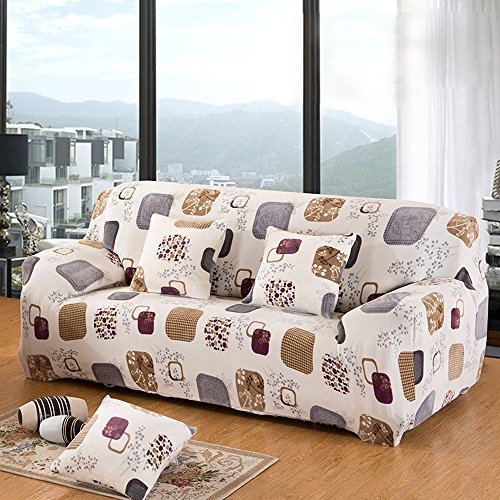 3 Sizter Sofabezug Sesselbezug Sofahussen Sofaabdeckung Anti-slip strips Elastisch Verfügbar Blumen-Muster - 4