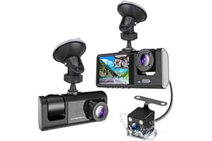 Shkalacar Kamera na desce rozdzielczej z przodu i z tyłu wewnątrz 3 kamery 1080P + 720P + 480p lusterko samochodowe nagrywanie wideo kamera noktowizyjna rejestrator