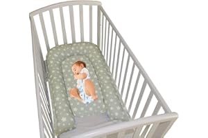 NEO MAMMA L'INIZIO DI UN AMORE CHE NON HA FINE. RIDUTTORE PER LETTINO E CULLA OVETTO PARACOLPI 0-6 MESI (Grigio)