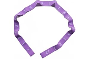 GIMIRO Ceinture de yoga élastique avec 8/9/10/11 boucles pour pilates, fascias, musculation, étirement du corps, ballet, danse, fitness