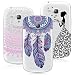Produktbild Samsung Galaxy S3 Mini Hülle VertTek 3 in 1 Weich Silikon Transparent Handyhülle Durchsichtig Schutzhülle Case Ultradünnen Leichtgewichtt Edui Elegant Malerei Muster Handy Tasche Abdeckung Clear Protective Shell Cover ( Rosa Mandala + Schwarz Mädchen + Blau Dreamcatcher )