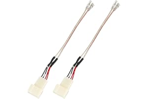 RED WOLF Car Front Dash Tweeter Speaker Wiring Harness for 2008-2022 Toyota RAV4 Camry 4Runner Highlander Scion, 2010-2019 Subaru Forester Factory Speaker Replacement Adapter Connector Non JBL System